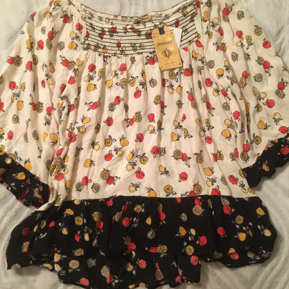 Democracy Boho Citrus Blouse